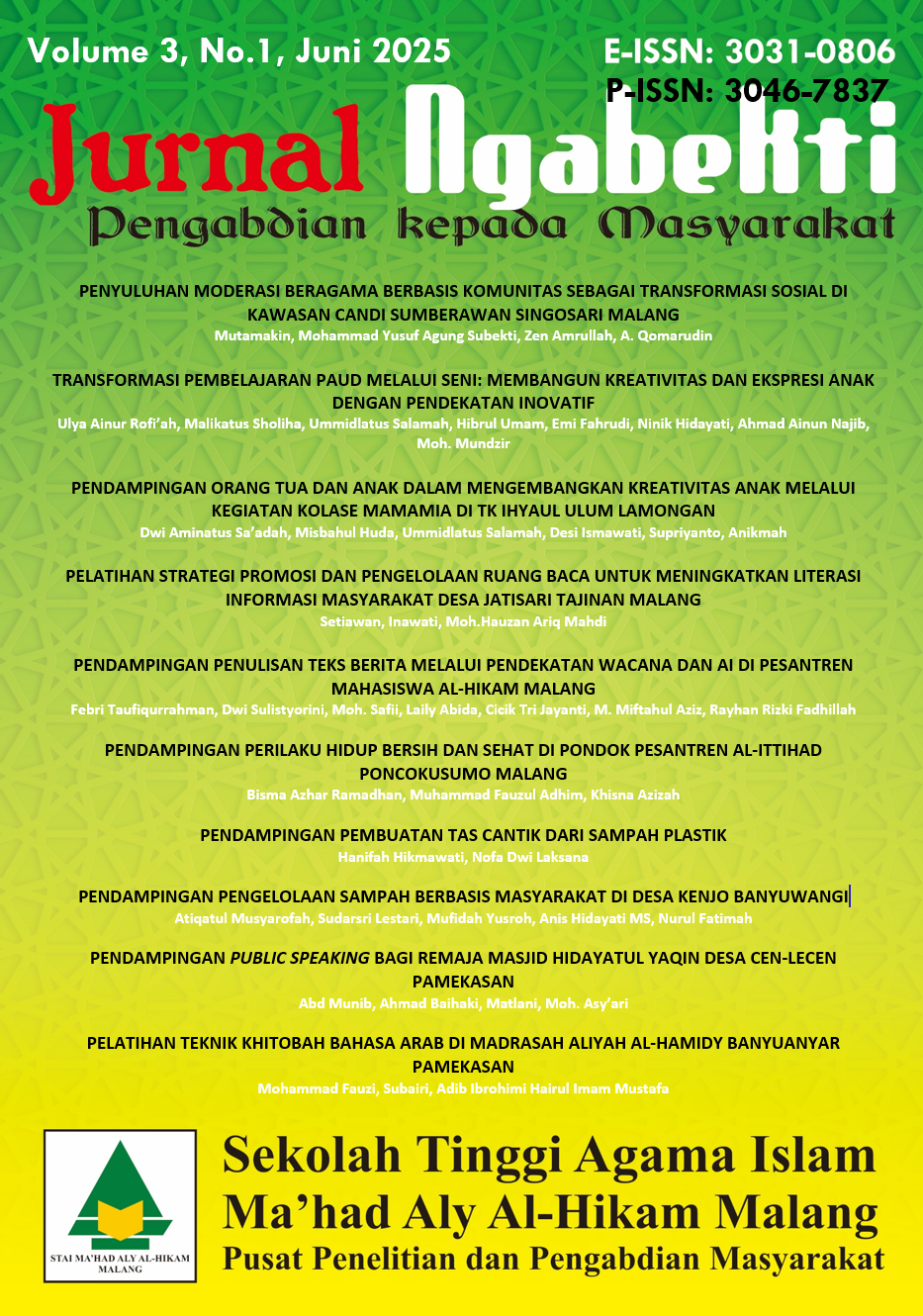 					View Vol. 3 No. 1 (2025): Ngabekti: Edisi Juni 2025
				